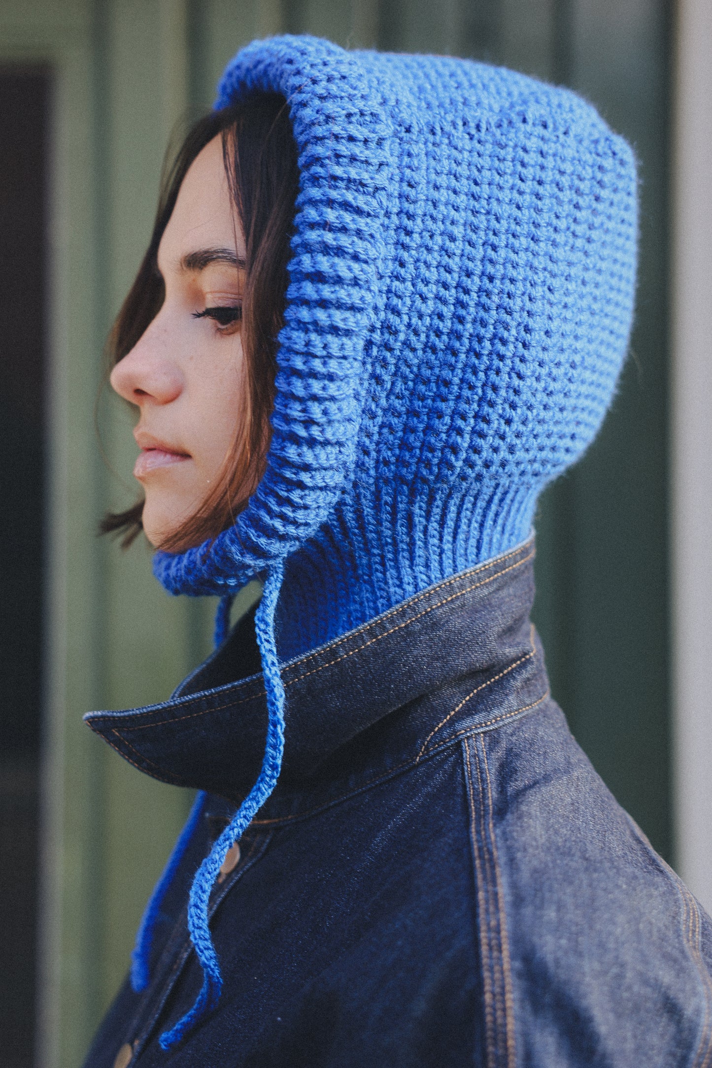 Balaclava hood BROWN + RED
