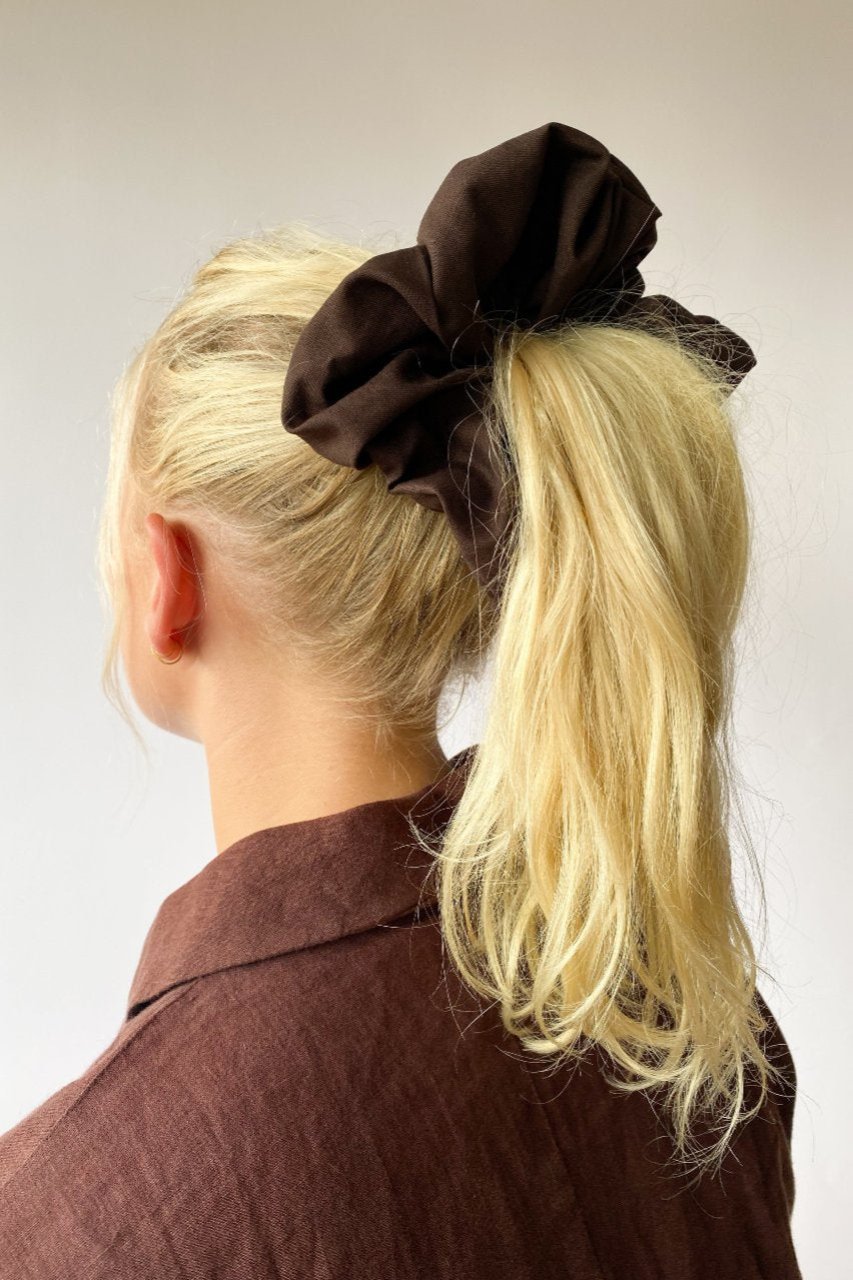 XL scrunchie - CHOCOLATE