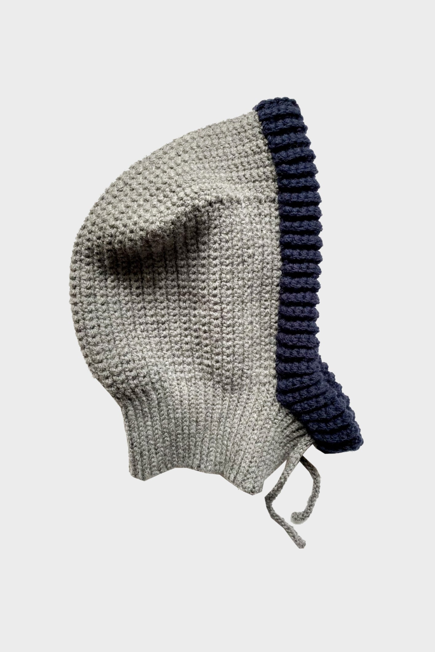 Balaclava hood GREY + DARK BLUE