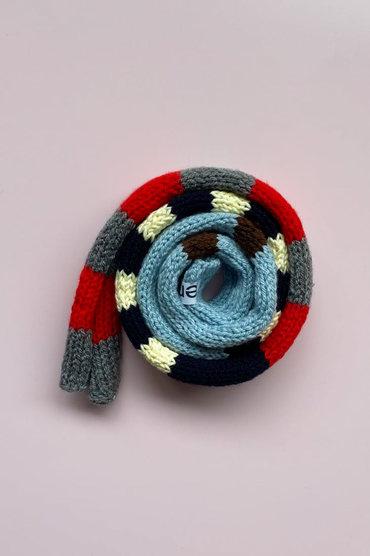 Skinny roll scarf STRIPED