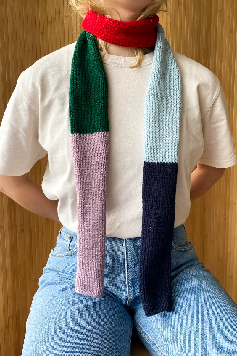 Skinny roll scarf MULTICOLOR 2