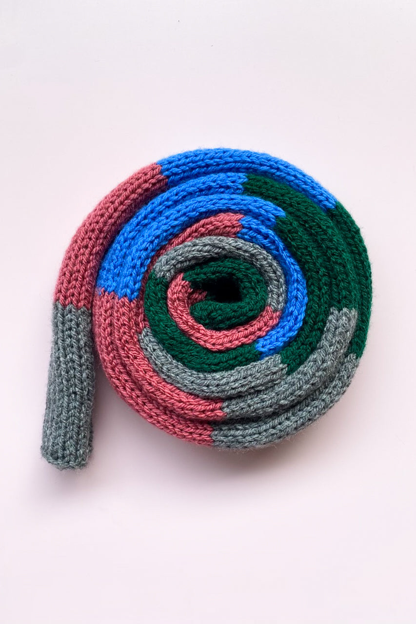 Skinny roll scarf CONTRAST (extra long)