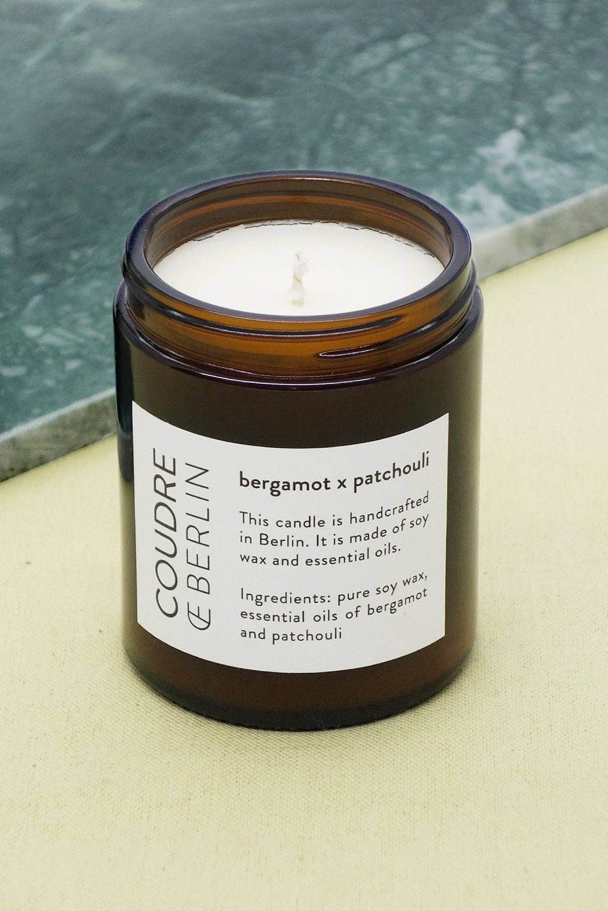 Bergamot x Patchouli scented candle COUDRE BERLIN