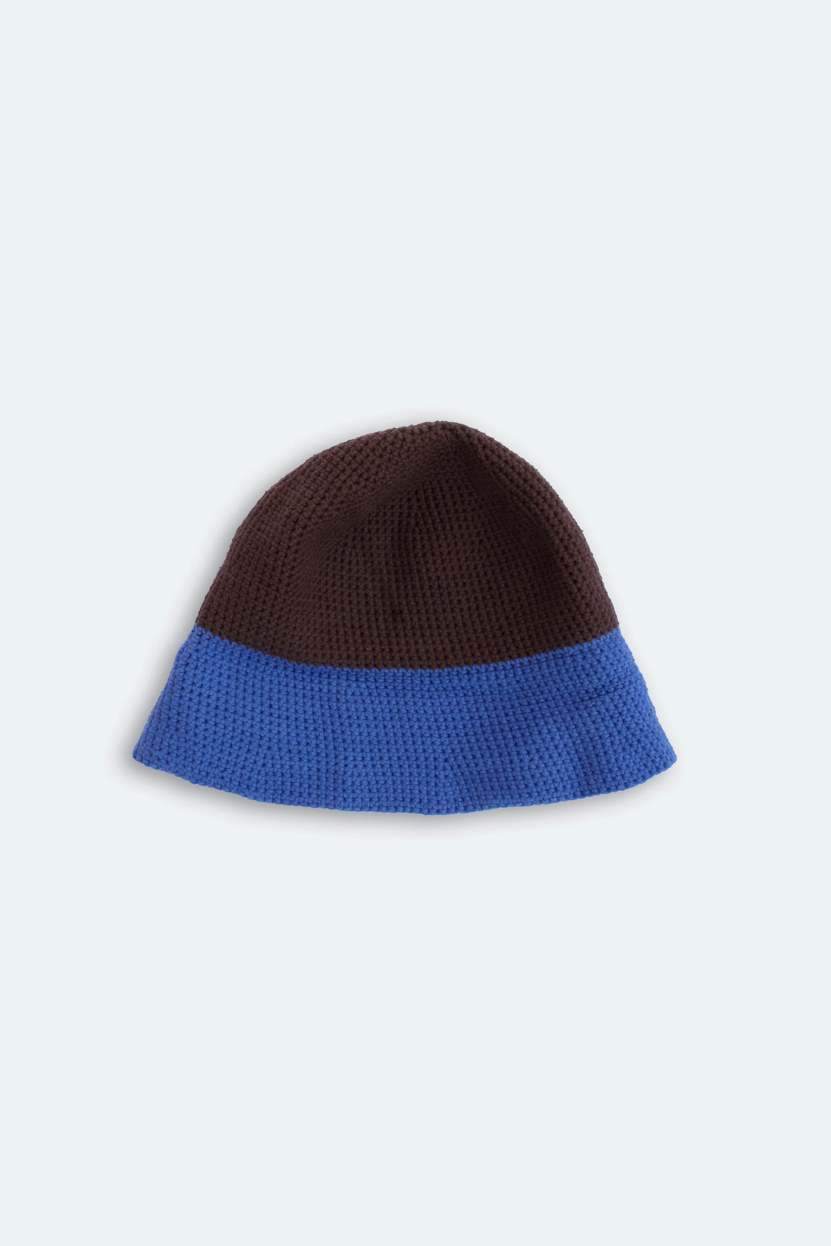 Handmade sailor hat crochet blue and brown