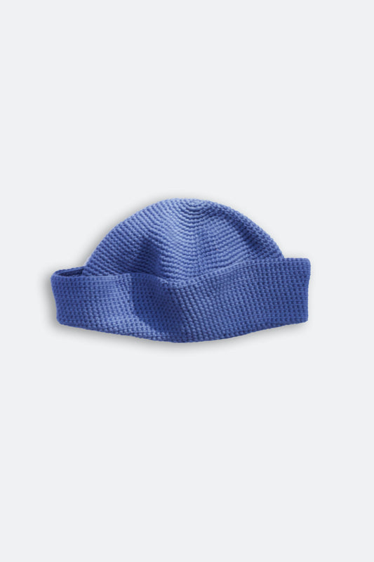 Handmade sailor hat crochet blue