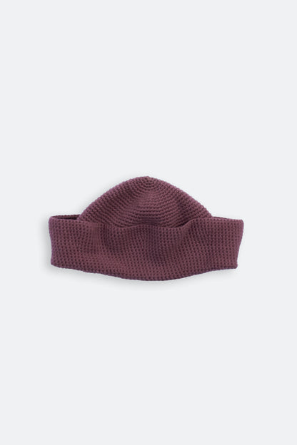 Handmade sailor hat crochet taupe