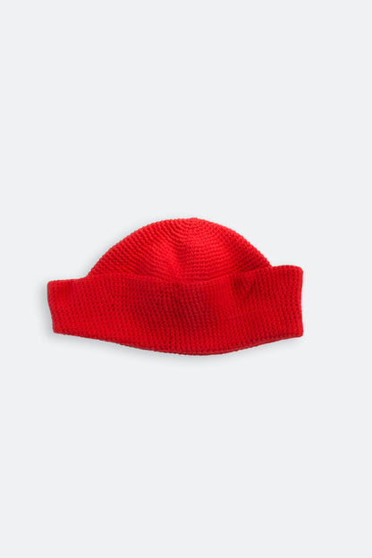 Handmade sailor hat crochet red