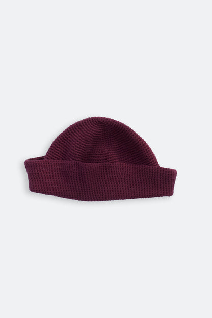 Handmade sailor hat crochet aubergine
