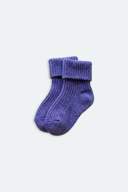 Wool baby socks Violet LILLE BARN